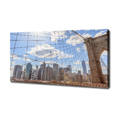 Canvas wall art New York bridge