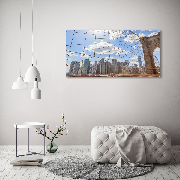 Canvas wall art New York bridge