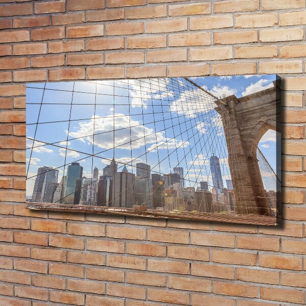 Canvas wall art New York bridge