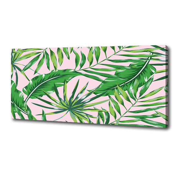 Canvas wall art Tropical leaves