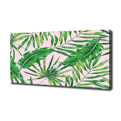 Canvas wall art Tropical leaves