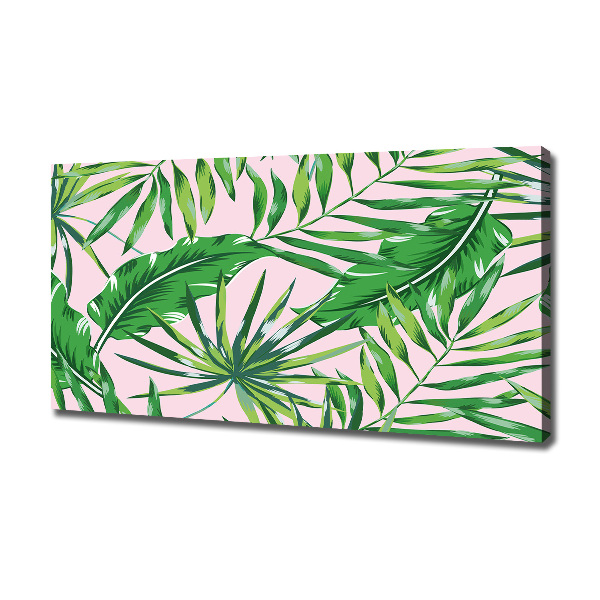 Canvas wall art Tropical leaves