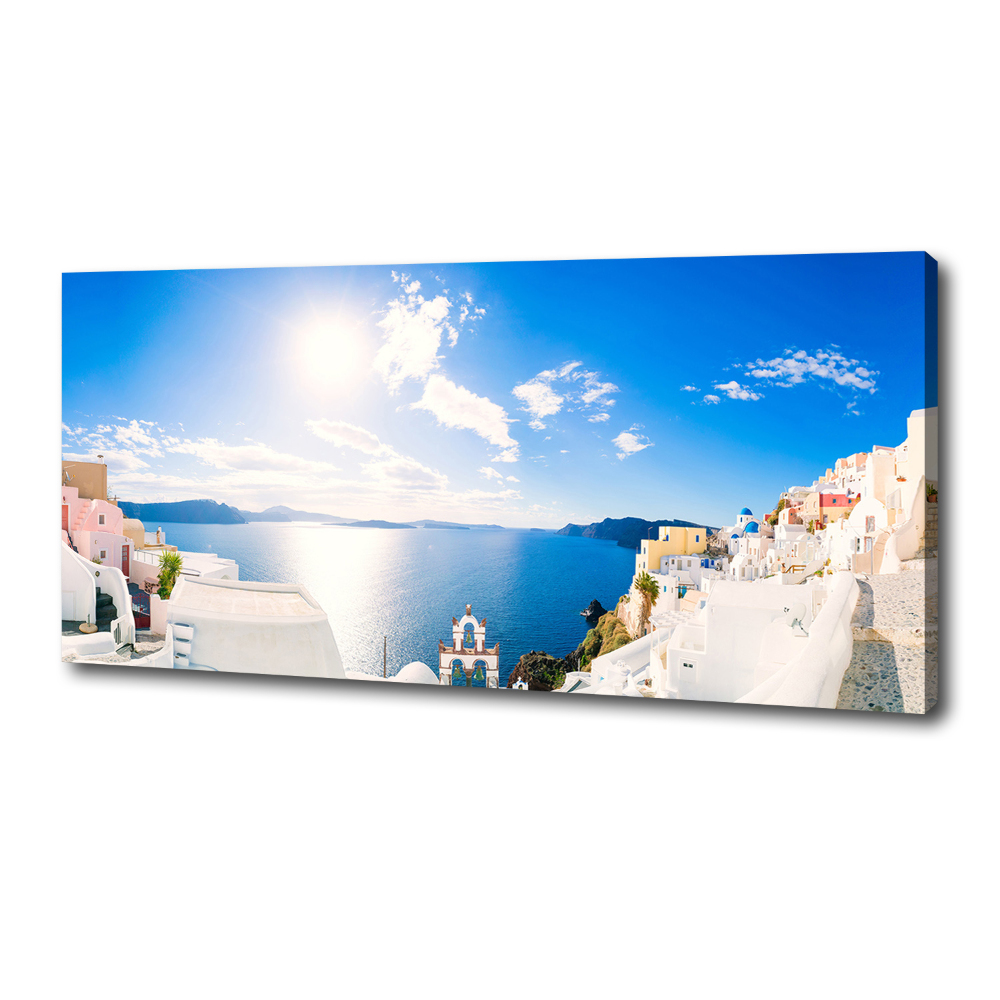 Canvas wall art Santorini Greece