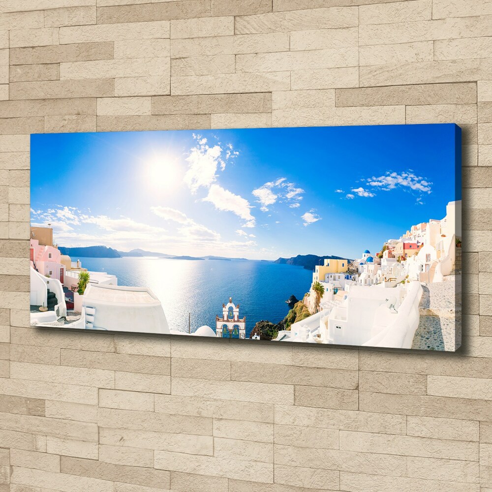 Canvas wall art Santorini Greece