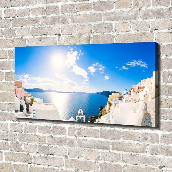 Canvas wall art Santorini Greece