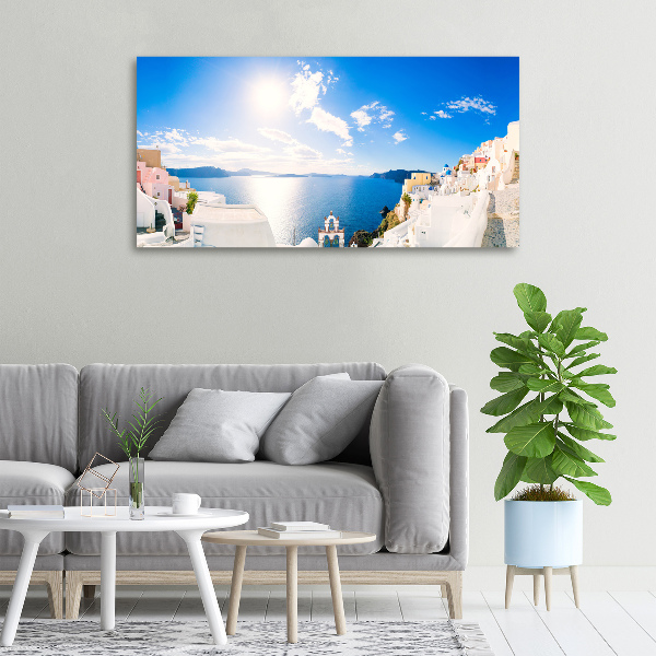 Canvas wall art Santorini Greece