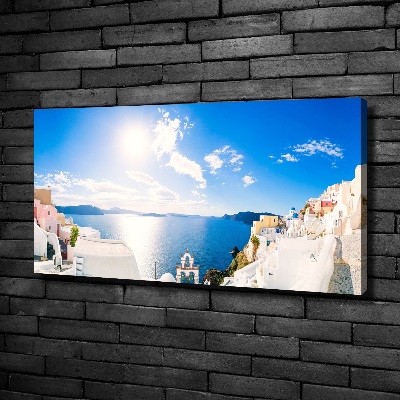 Canvas wall art Santorini Greece