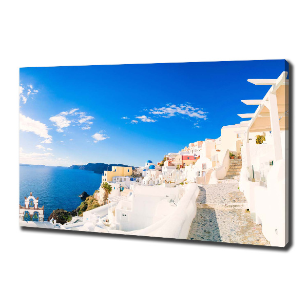 Canvas wall art Santorini Greece