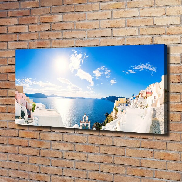 Canvas wall art Santorini Greece