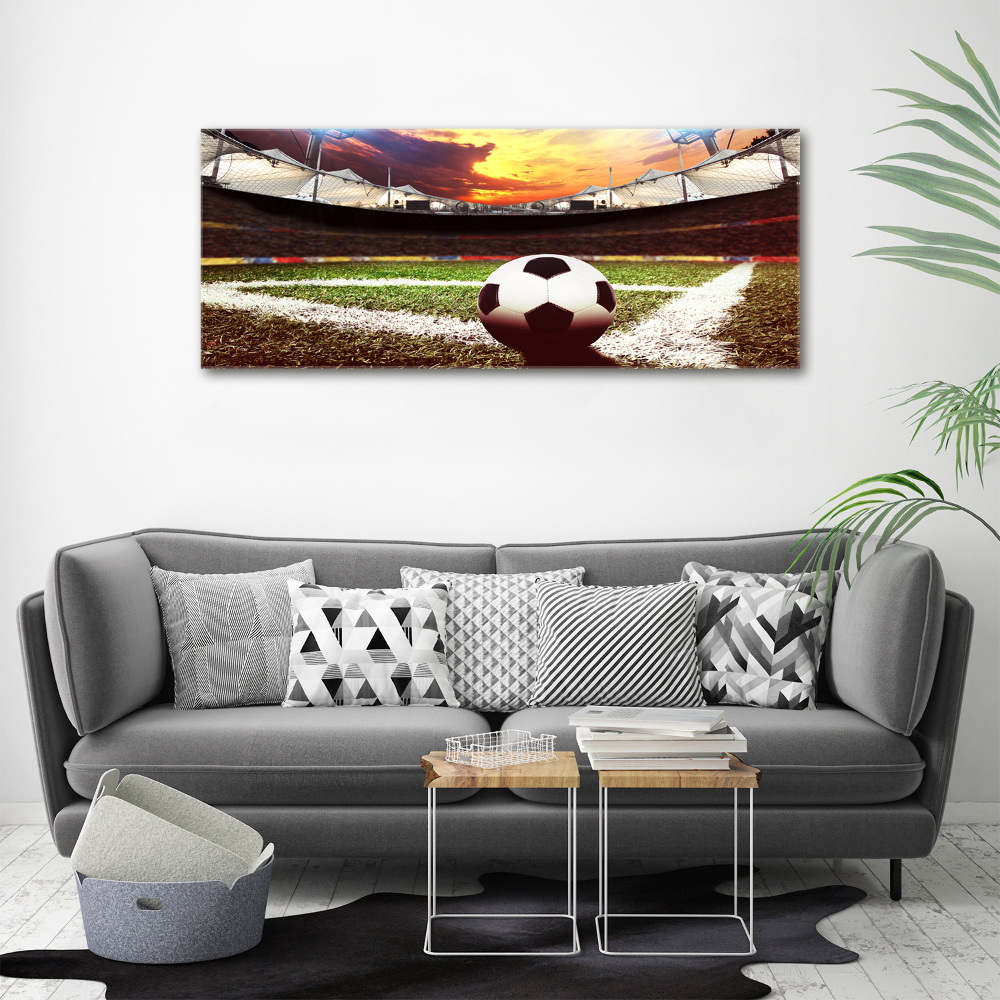 Canvas wall art Ball at the stadium