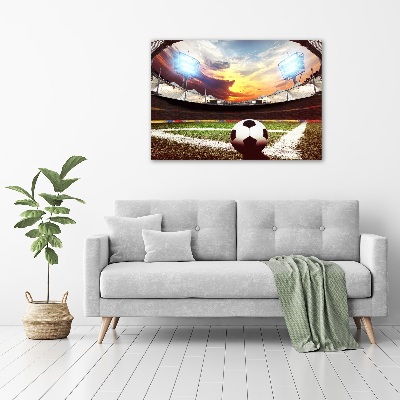 Canvas wall art Ball at the stadium