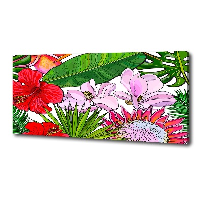 Canvas wall art Hawaiian flowers