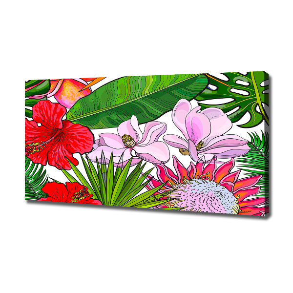 Canvas wall art Hawaiian flowers