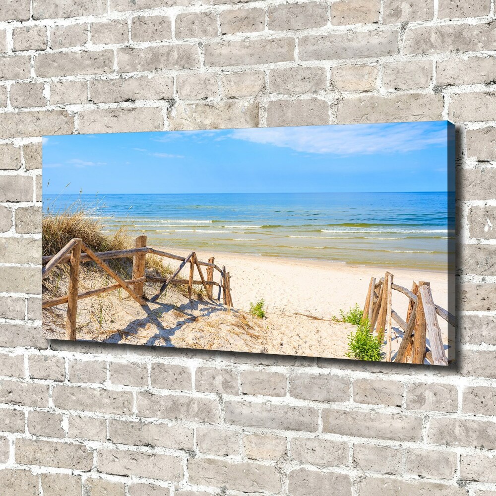 Canvas wall art Entrance to the beach