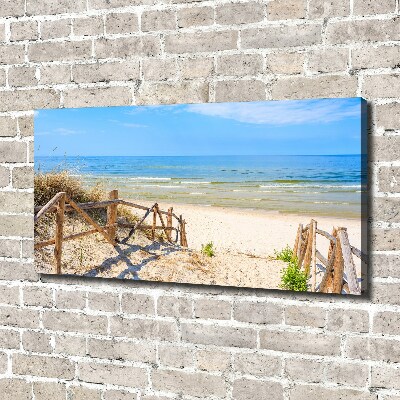 Canvas wall art Entrance to the beach