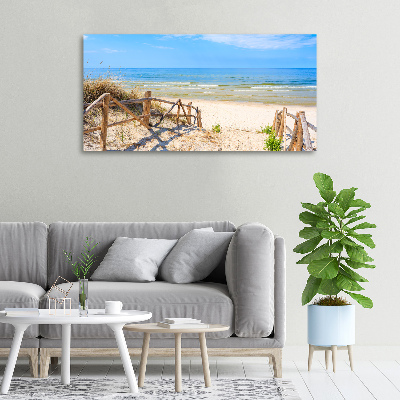 Canvas wall art Entrance to the beach