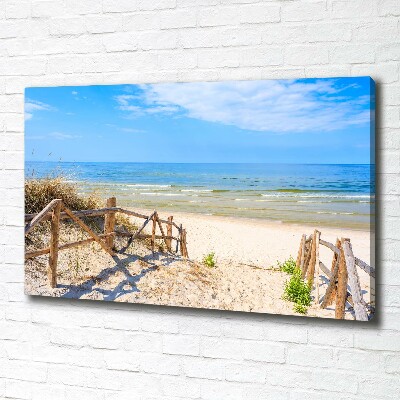 Canvas wall art Entrance to the beach