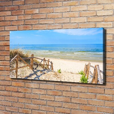 Canvas wall art Entrance to the beach