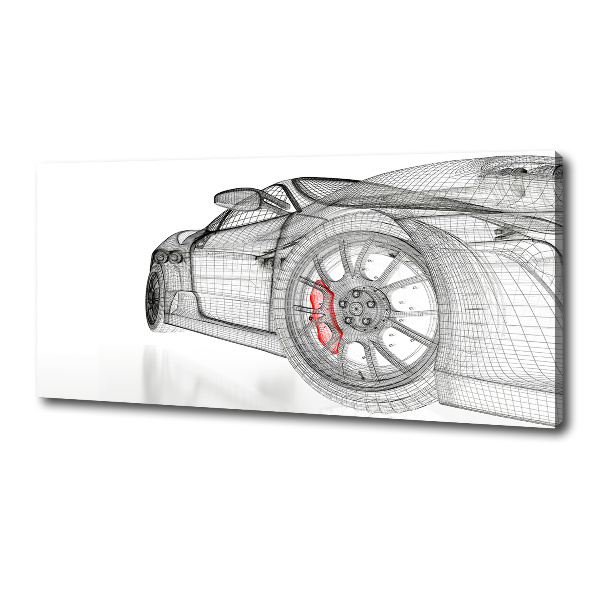 Canvas wall art Mesh of the car