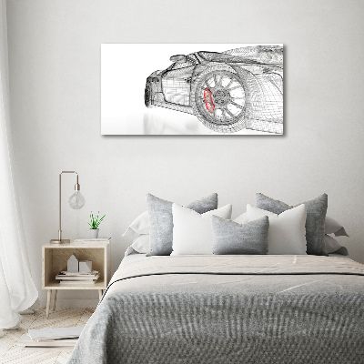 Canvas wall art Mesh of the car