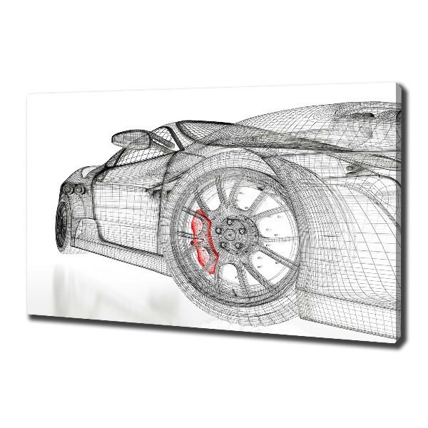 Canvas wall art Mesh of the car