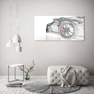 Canvas wall art Mesh of the car