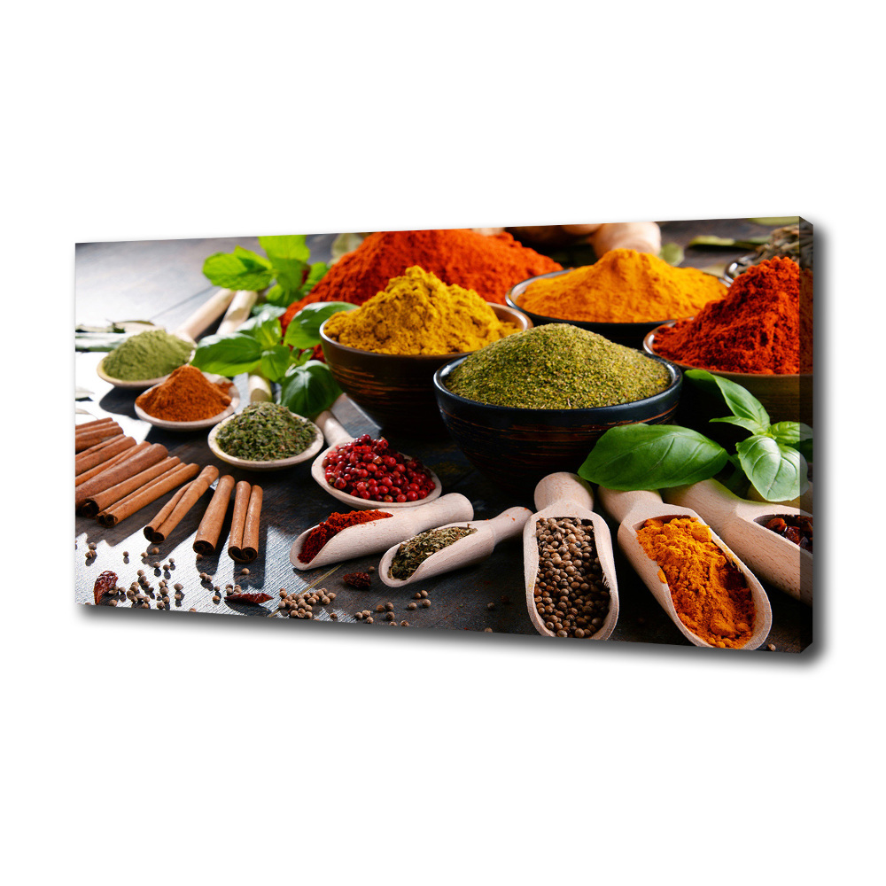 Canvas wall art Colorful spices