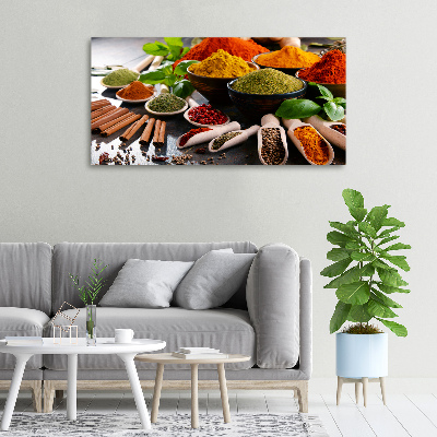 Canvas wall art Colorful spices