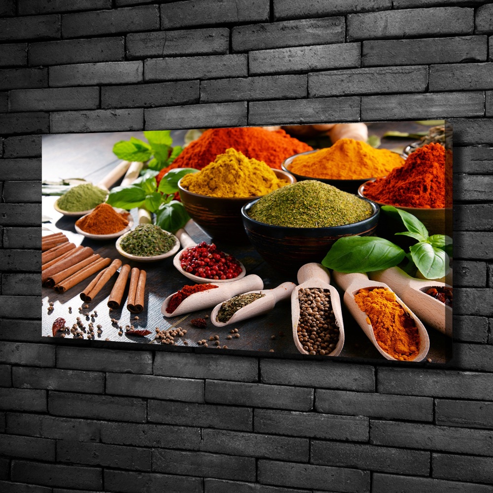 Canvas wall art Colorful spices