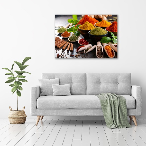 Canvas wall art Colorful spices