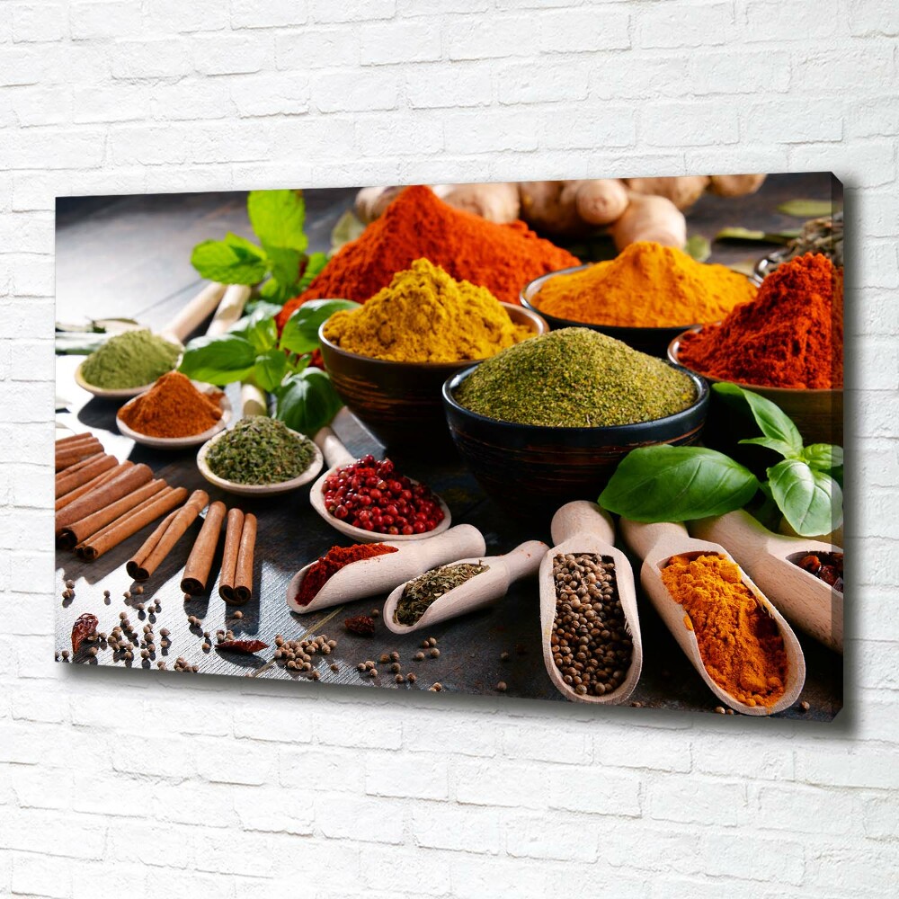 Canvas wall art Colorful spices