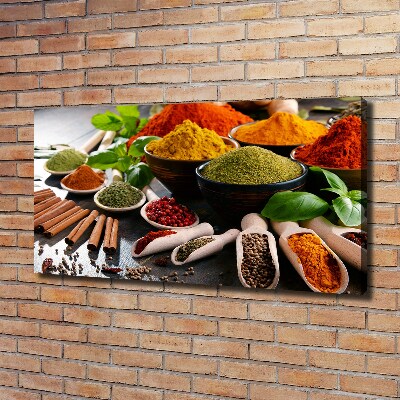 Canvas wall art Colorful spices