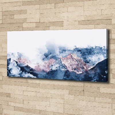 Canvas wall art Mountain range