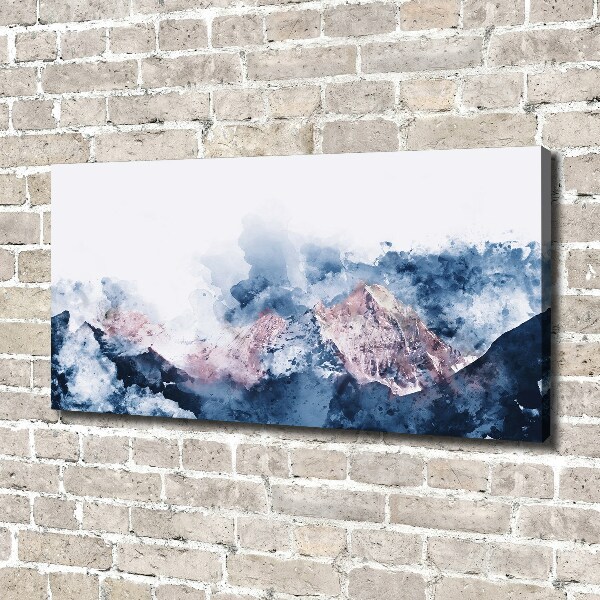 Canvas wall art Mountain range