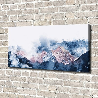 Canvas wall art Mountain range