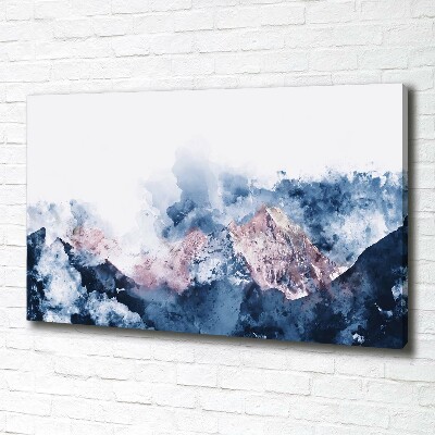 Canvas wall art Mountain range