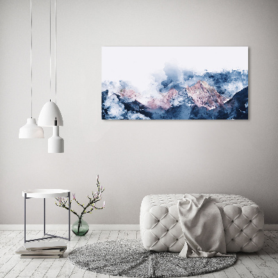 Canvas wall art Mountain range