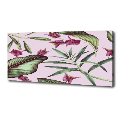 Canvas wall art Tropical flowers