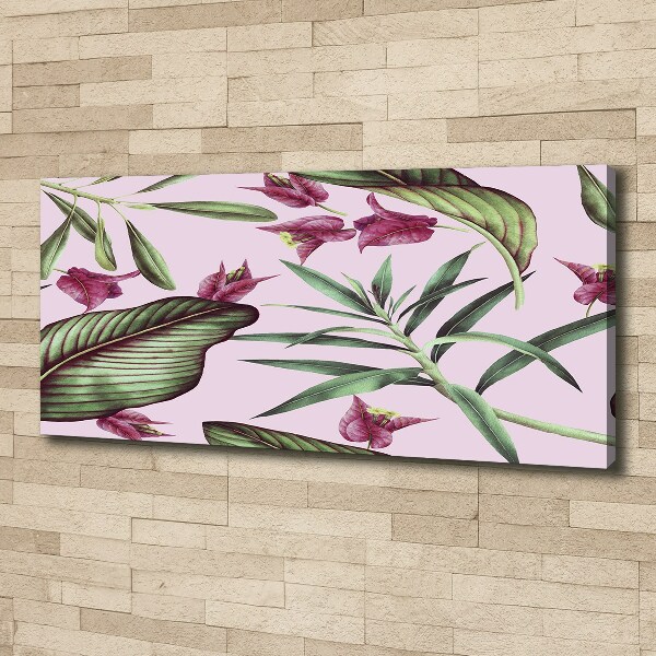 Canvas wall art Tropical flowers