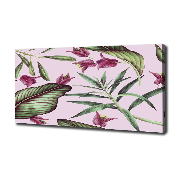 Canvas wall art Tropical flowers