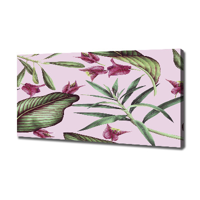 Canvas wall art Tropical flowers