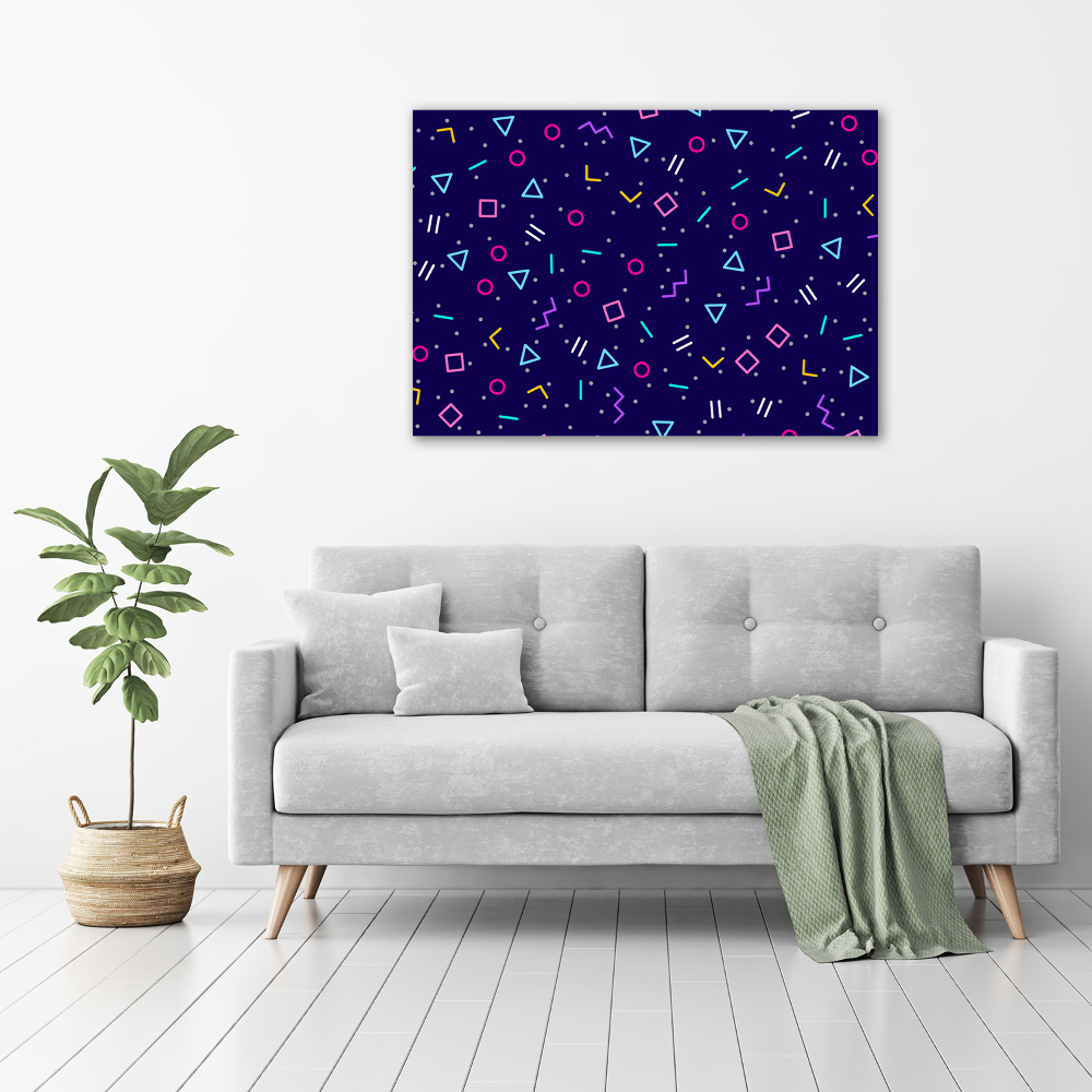 Canvas wall art Geometric background