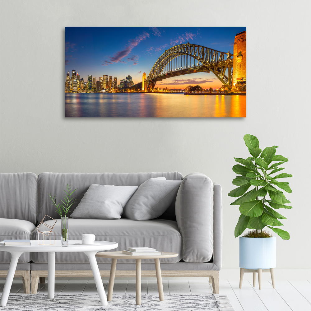 Canvas wall art Panorama Sydney