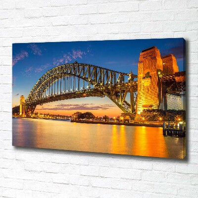 Canvas wall art Panorama Sydney