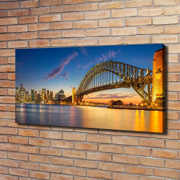 Canvas wall art Panorama Sydney