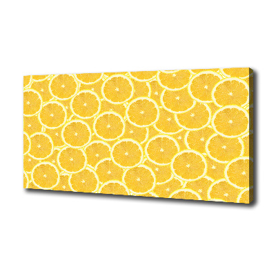 Canvas wall art Lemon slices