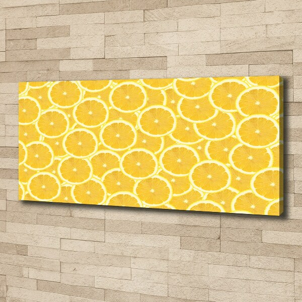 Canvas wall art Lemon slices