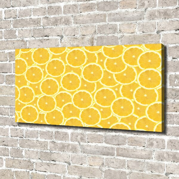 Canvas wall art Lemon slices