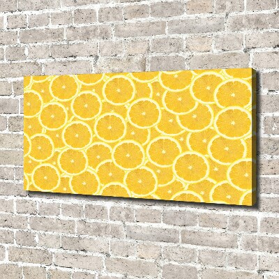 Canvas wall art Lemon slices