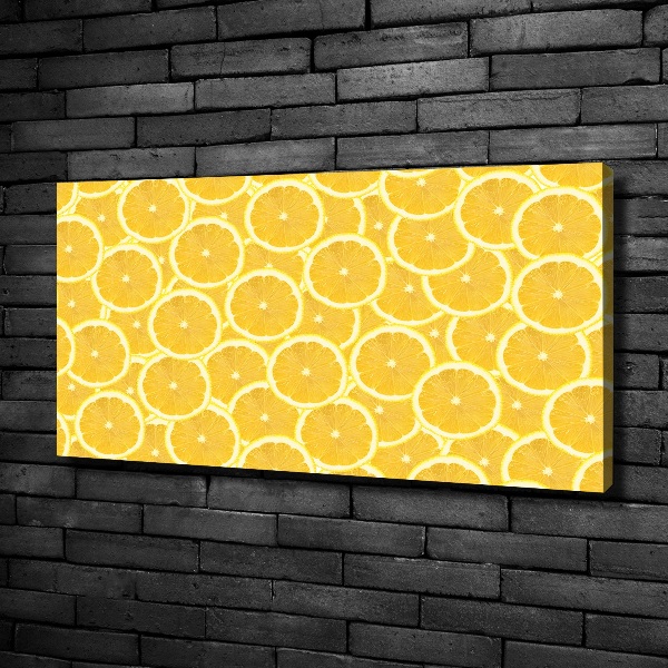 Canvas wall art Lemon slices